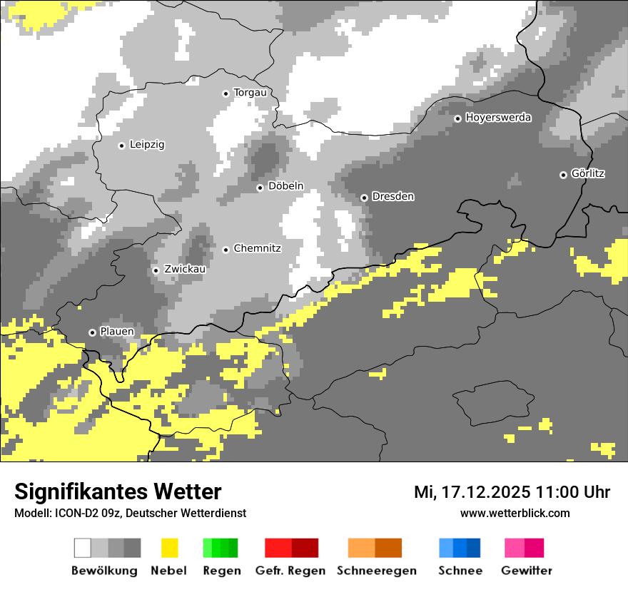 Modellkarten Signifikantes Wetter