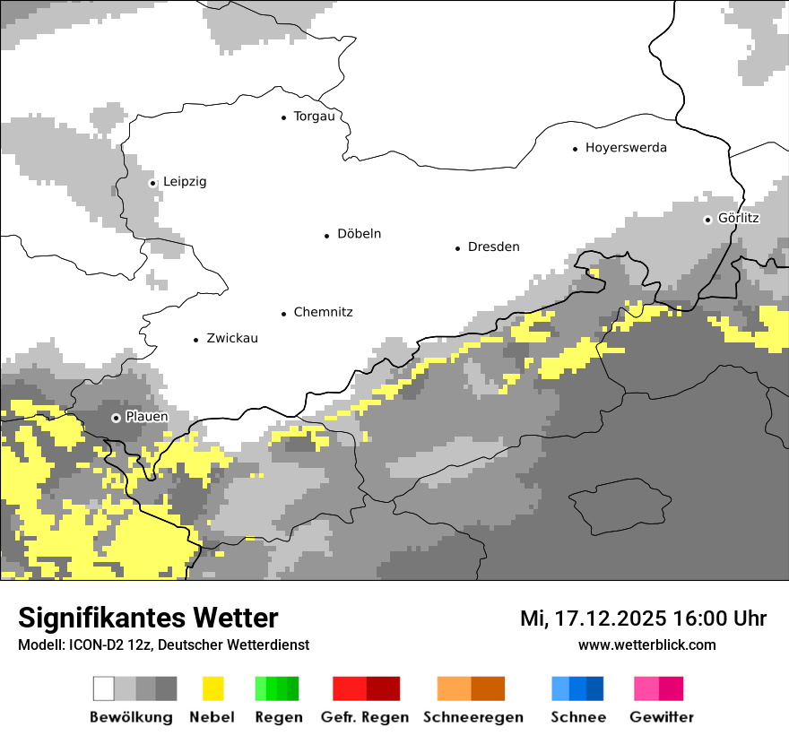 Modellkarten Signifikantes Wetter