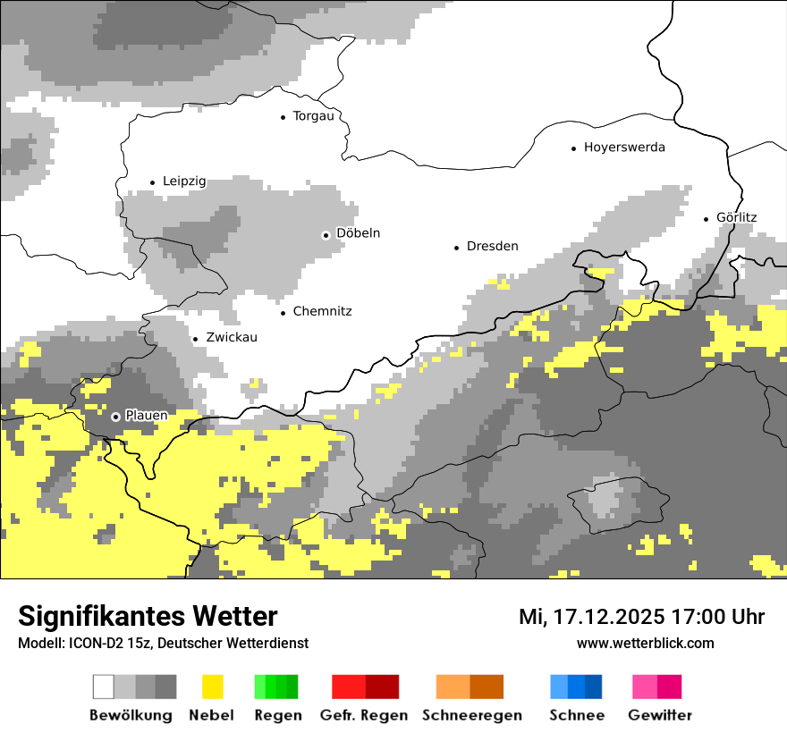 Modellkarten Signifikantes Wetter