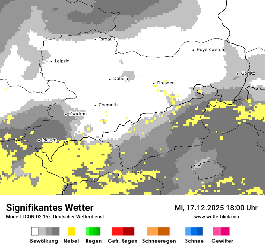 Modellkarten Signifikantes Wetter
