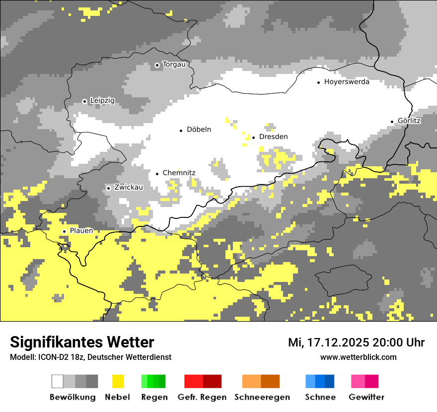 Modellkarten Signifikantes Wetter