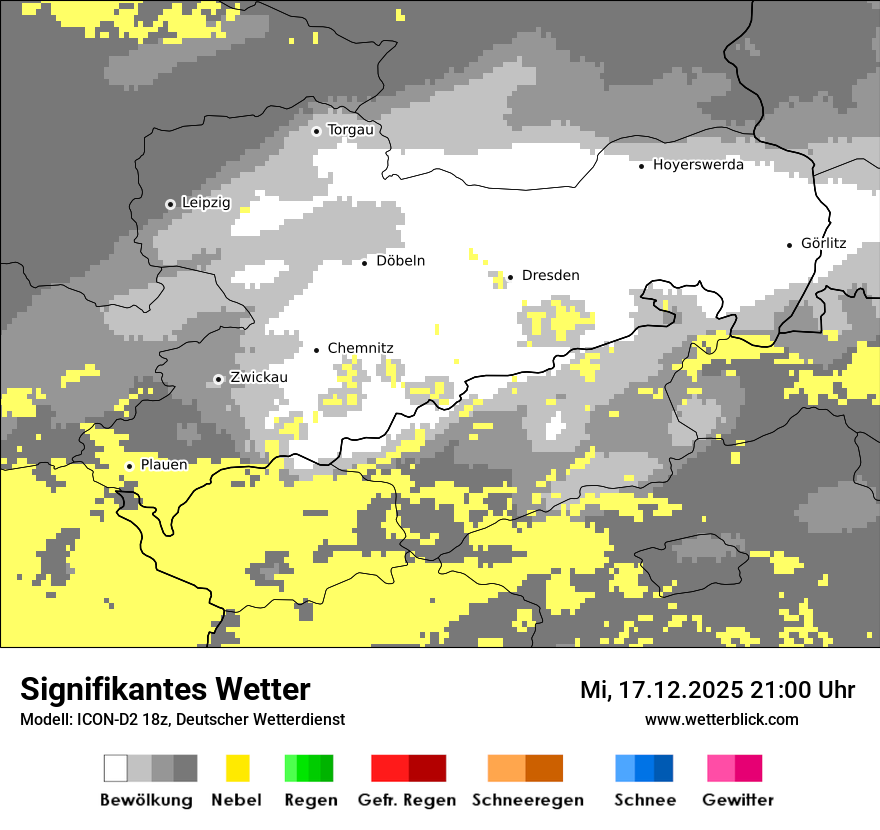 Modellkarten Signifikantes Wetter