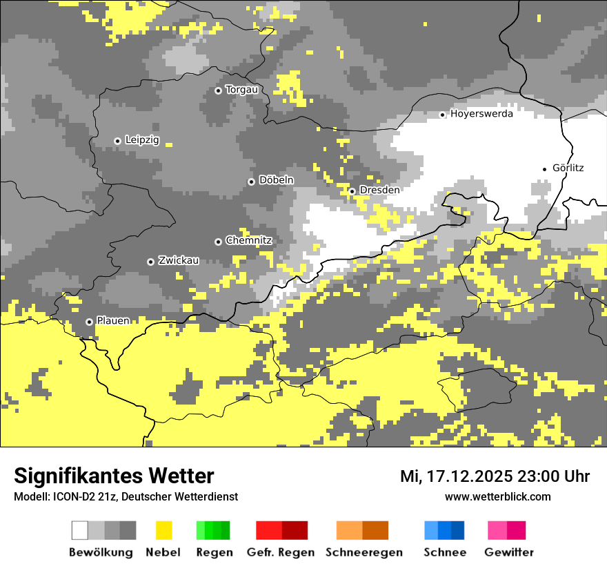 Modellkarten Signifikantes Wetter