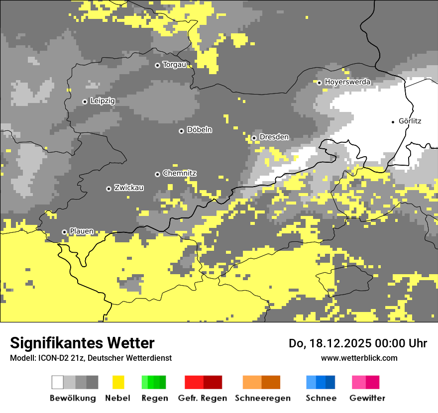 Modellkarten Signifikantes Wetter