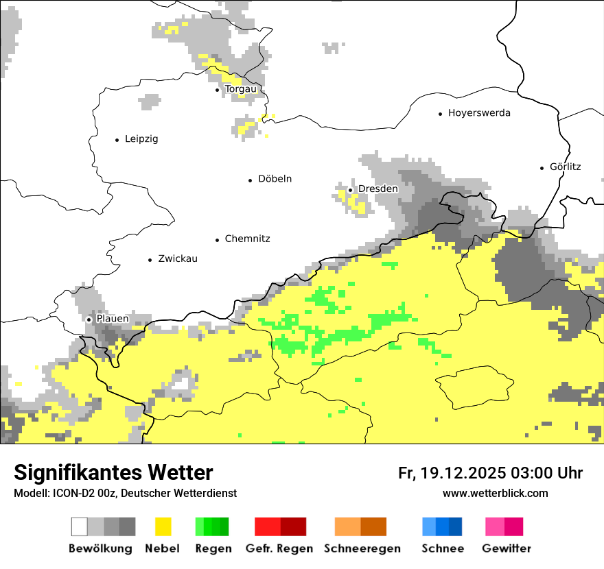 Modellkarten Signifikantes Wetter