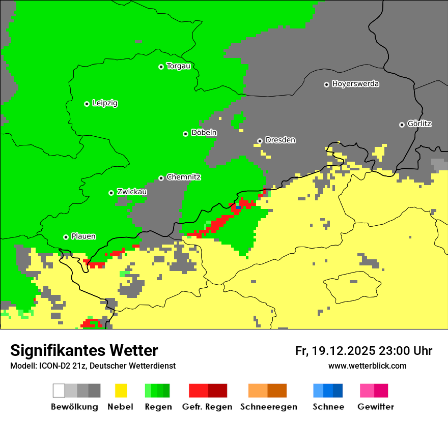 Modellkarten Signifikantes Wetter