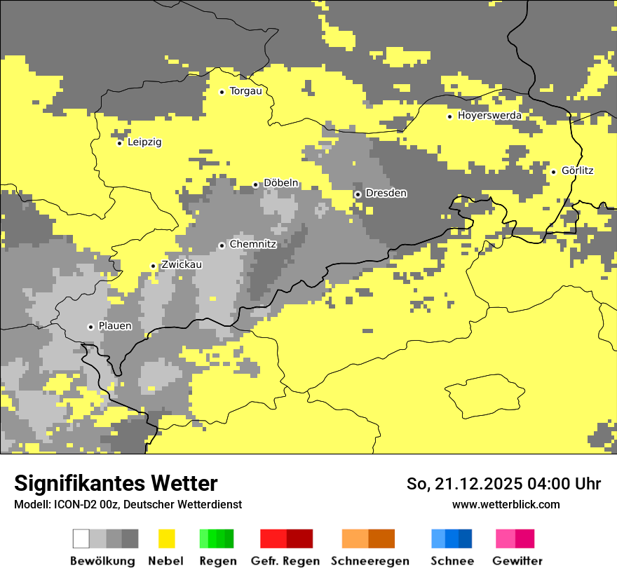 Modellkarten Signifikantes Wetter