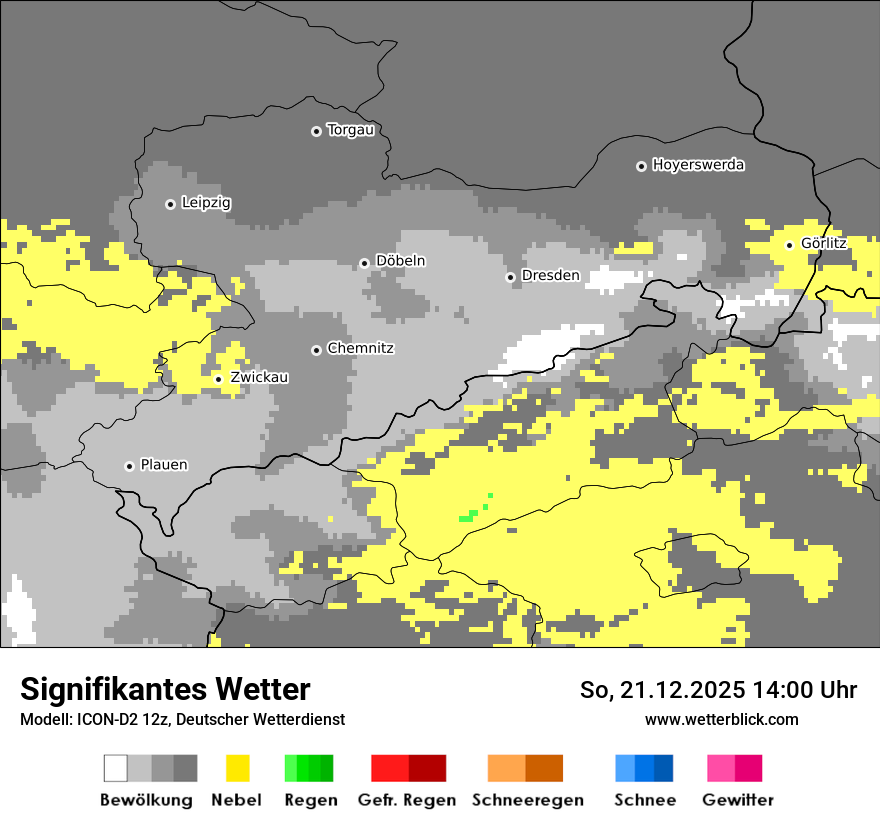 Modellkarten Signifikantes Wetter