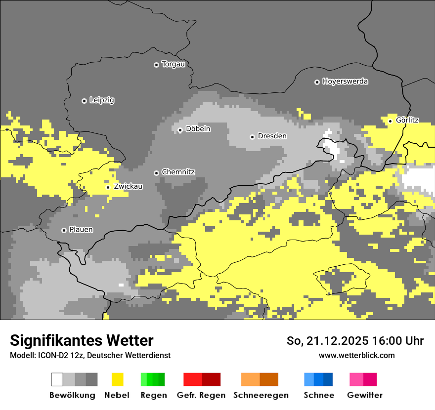 Modellkarten Signifikantes Wetter