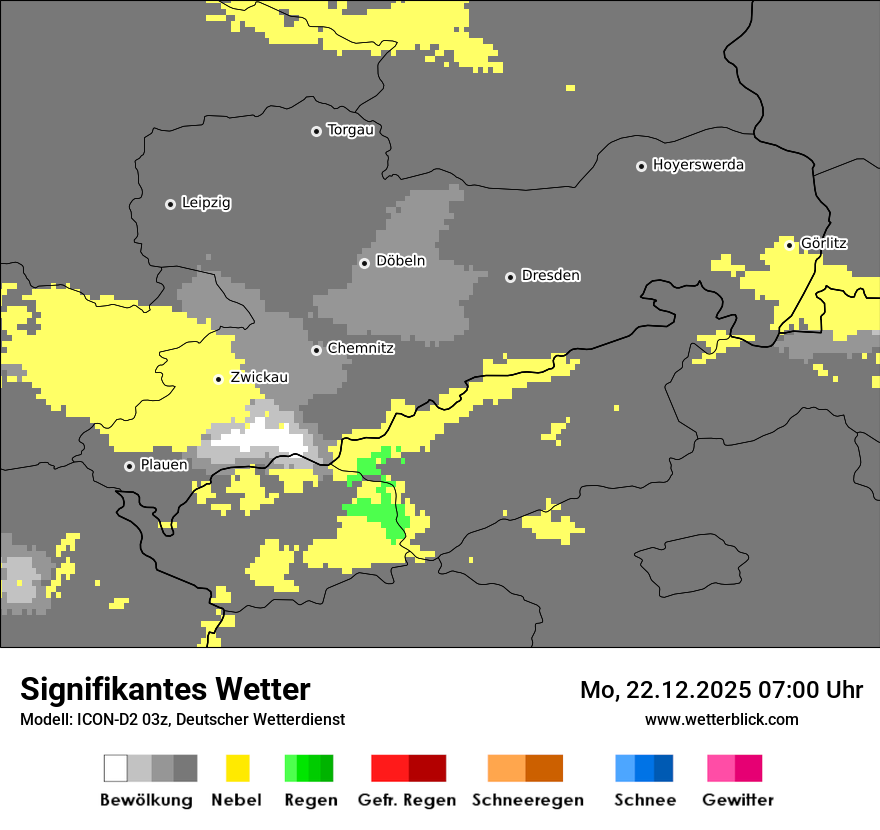 Modellkarten Signifikantes Wetter