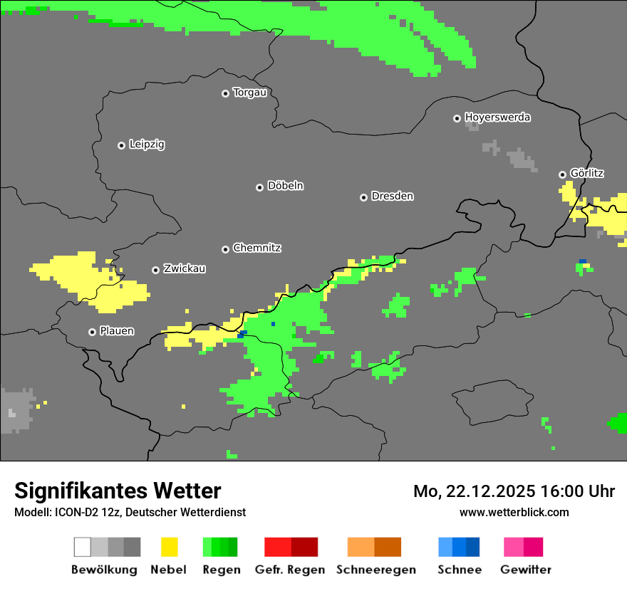 Modellkarten Signifikantes Wetter