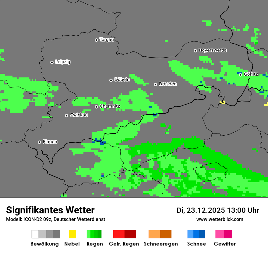 Modellkarten Signifikantes Wetter