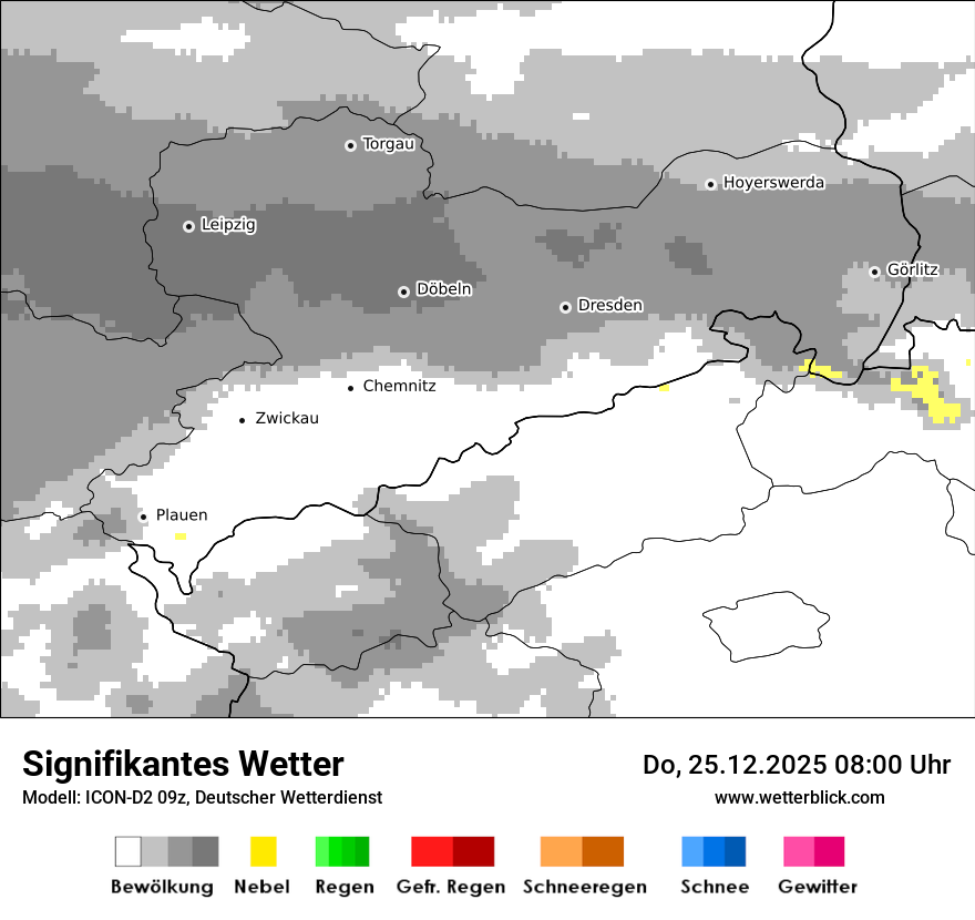 Modellkarten Signifikantes Wetter