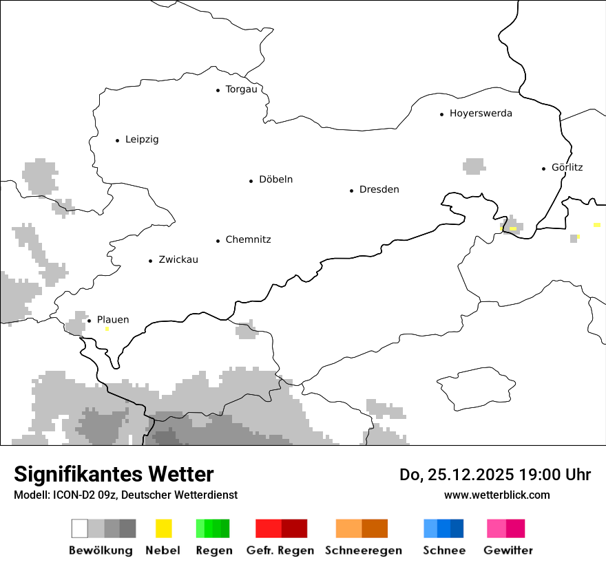 Modellkarten Signifikantes Wetter