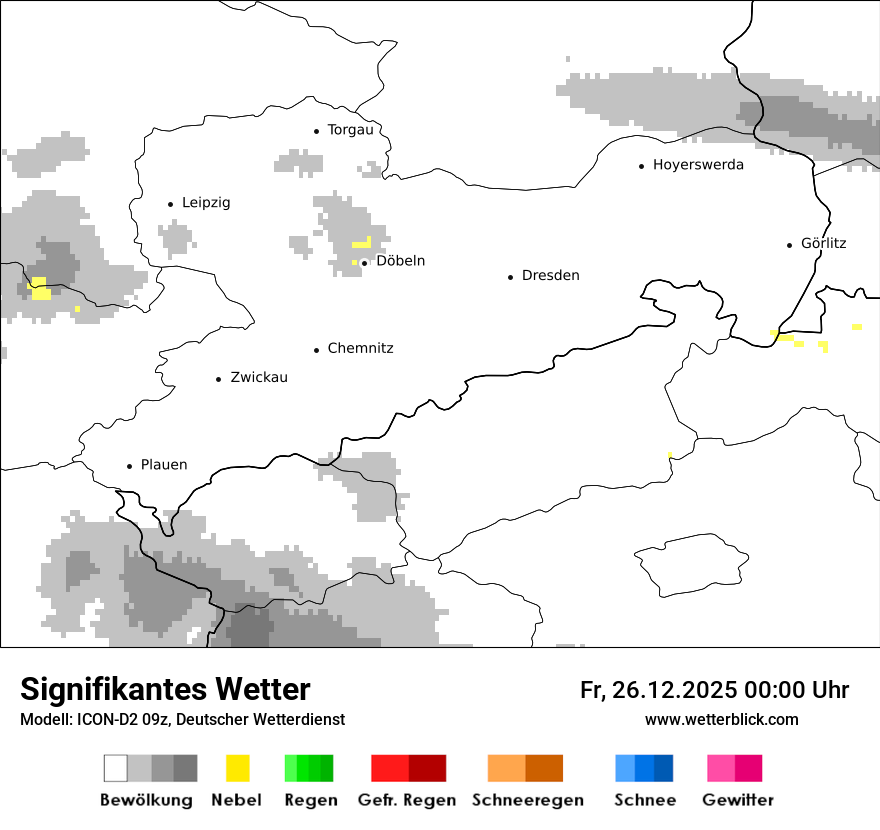 Modellkarten Signifikantes Wetter
