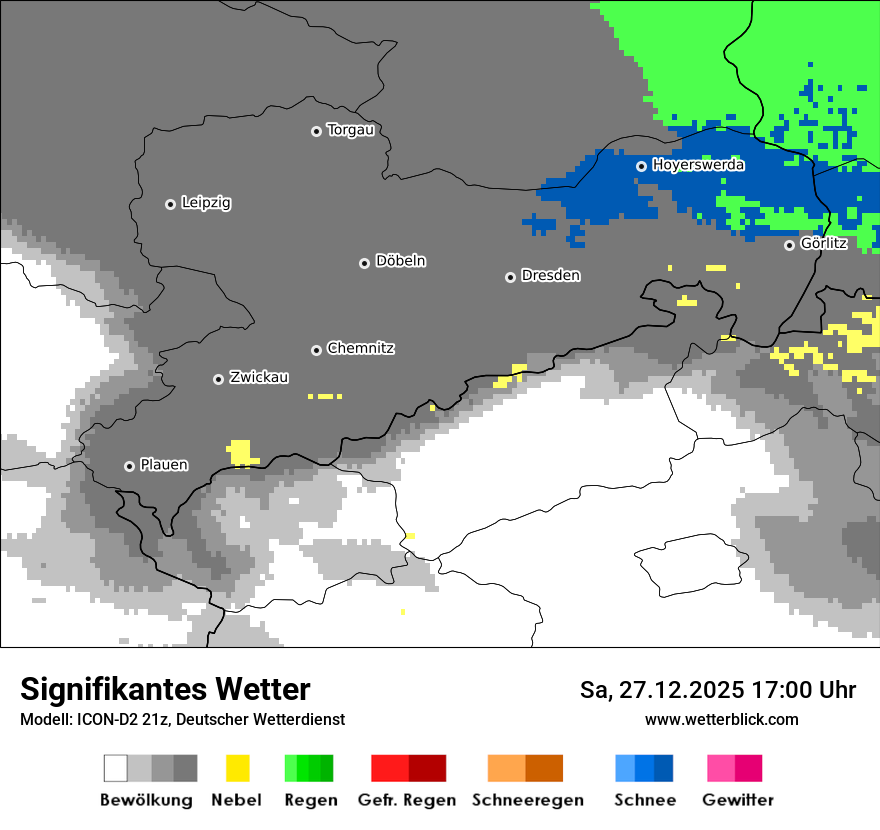 Modellkarten Signifikantes Wetter