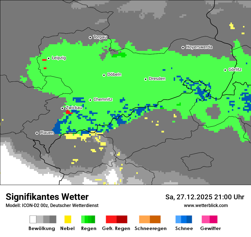 Modellkarten Signifikantes Wetter