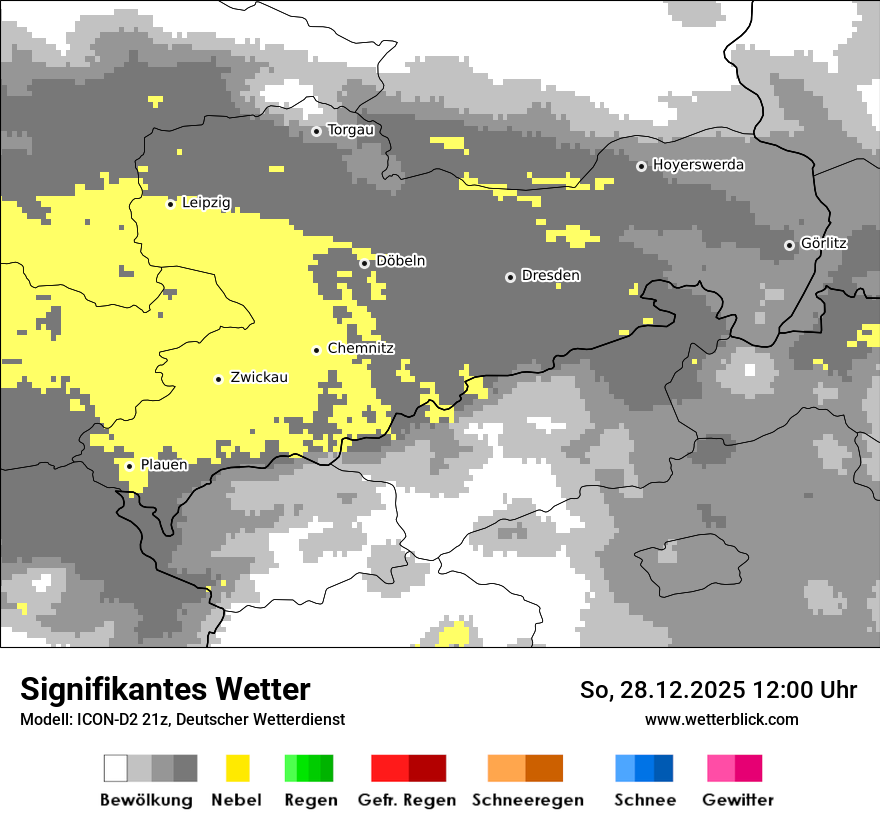 Modellkarten Signifikantes Wetter