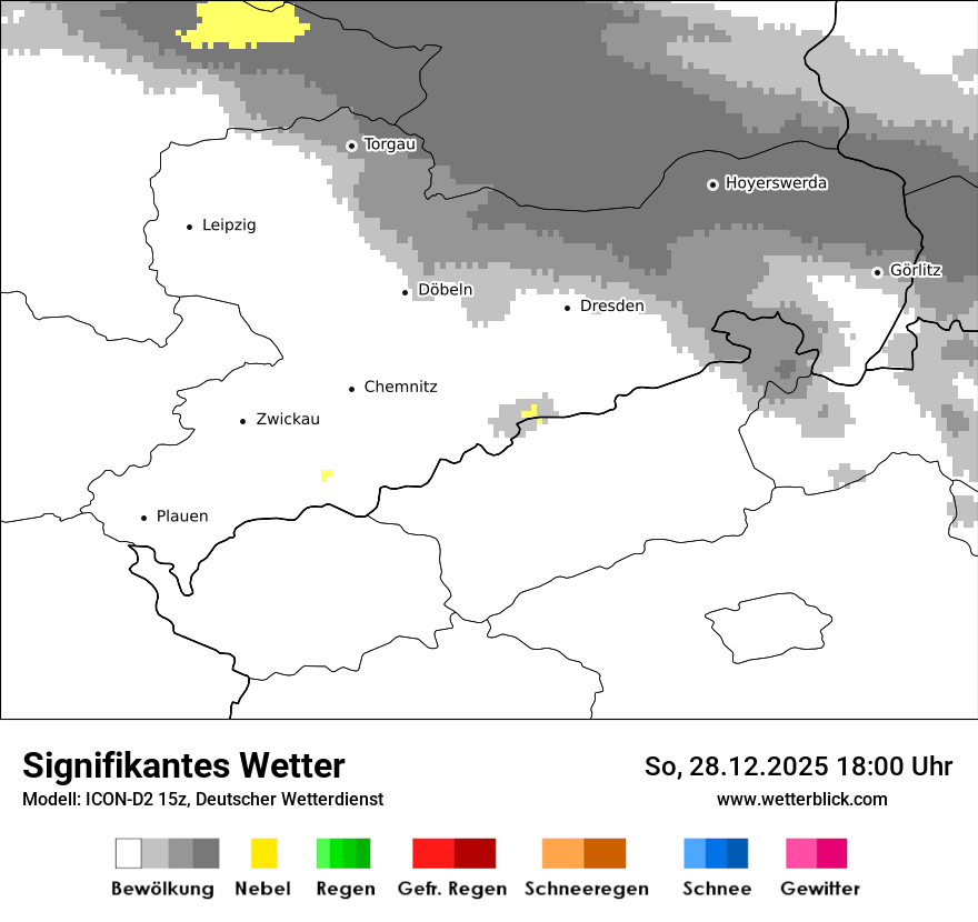 Modellkarten Signifikantes Wetter