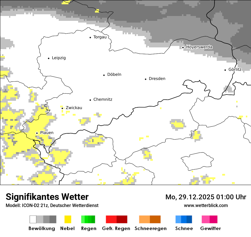 Modellkarten Signifikantes Wetter