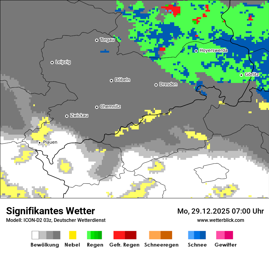 Modellkarten Signifikantes Wetter
