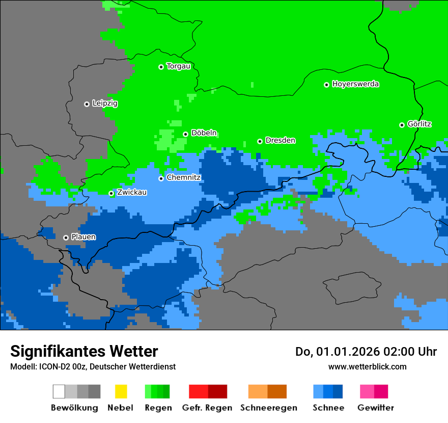 Modellkarten Signifikantes Wetter