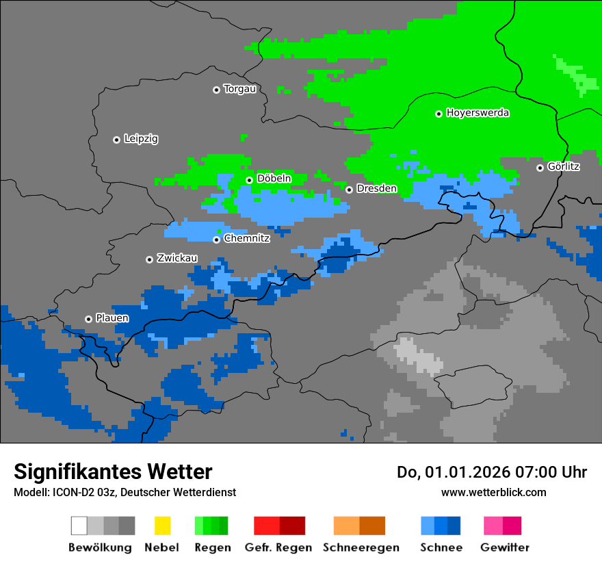 Modellkarten Signifikantes Wetter