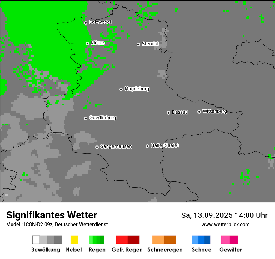 Modellkarten Signifikantes Wetter