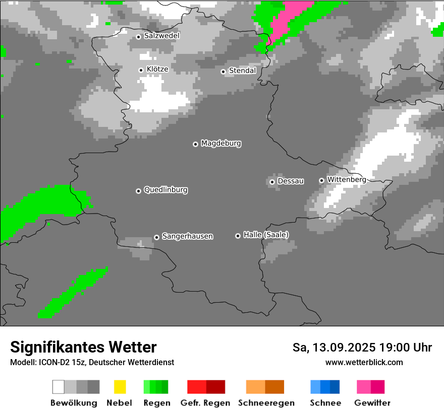 Modellkarten Signifikantes Wetter