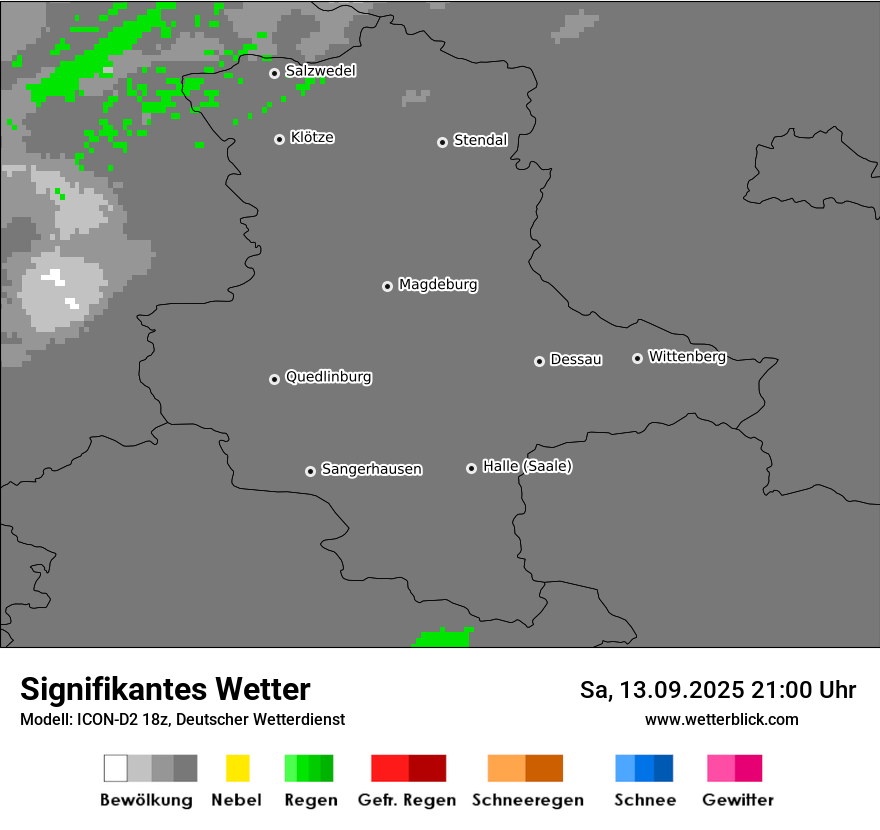 Modellkarten Signifikantes Wetter