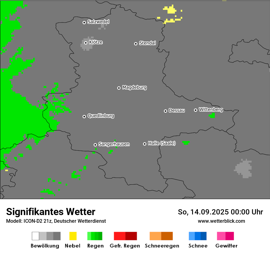 Modellkarten Signifikantes Wetter