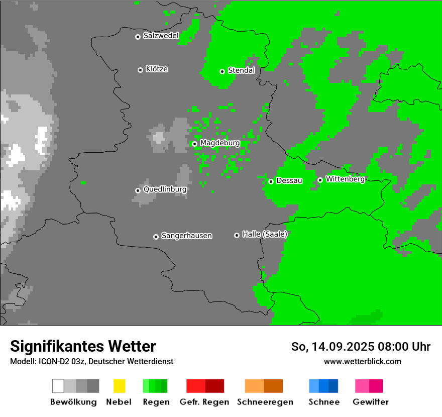 Modellkarten Signifikantes Wetter