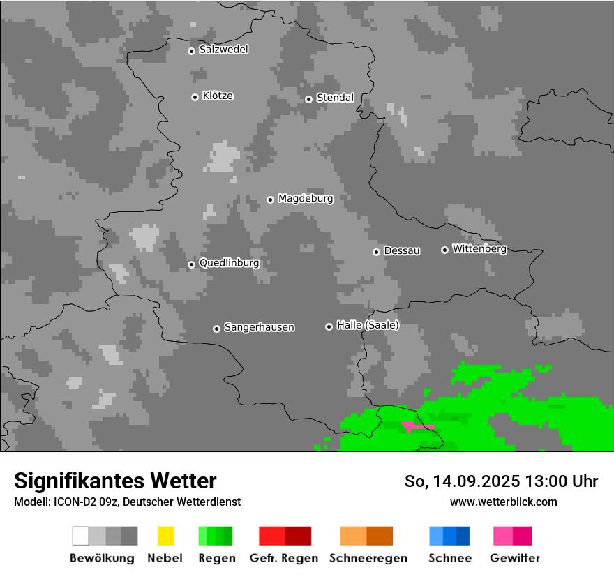 Modellkarten Signifikantes Wetter