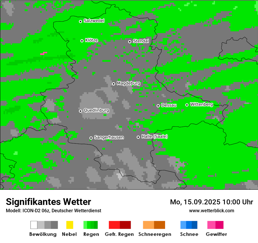 Modellkarten Signifikantes Wetter