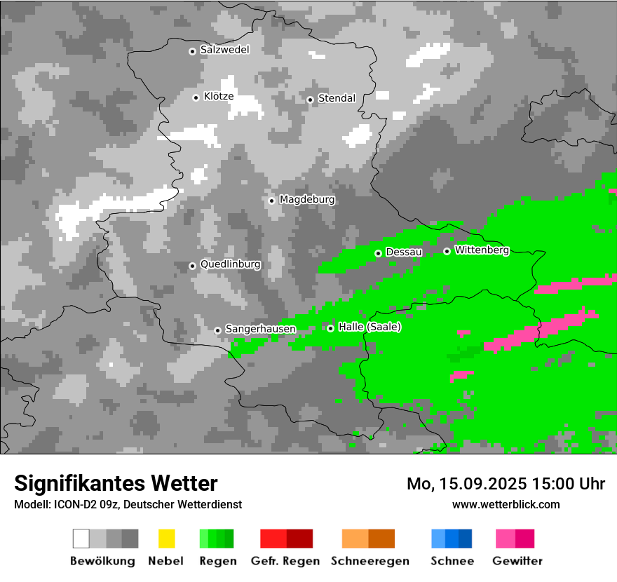 Modellkarten Signifikantes Wetter