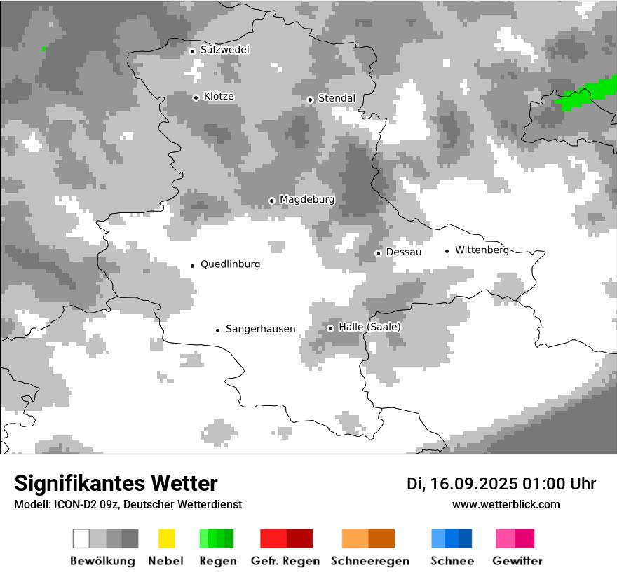 Modellkarten Signifikantes Wetter