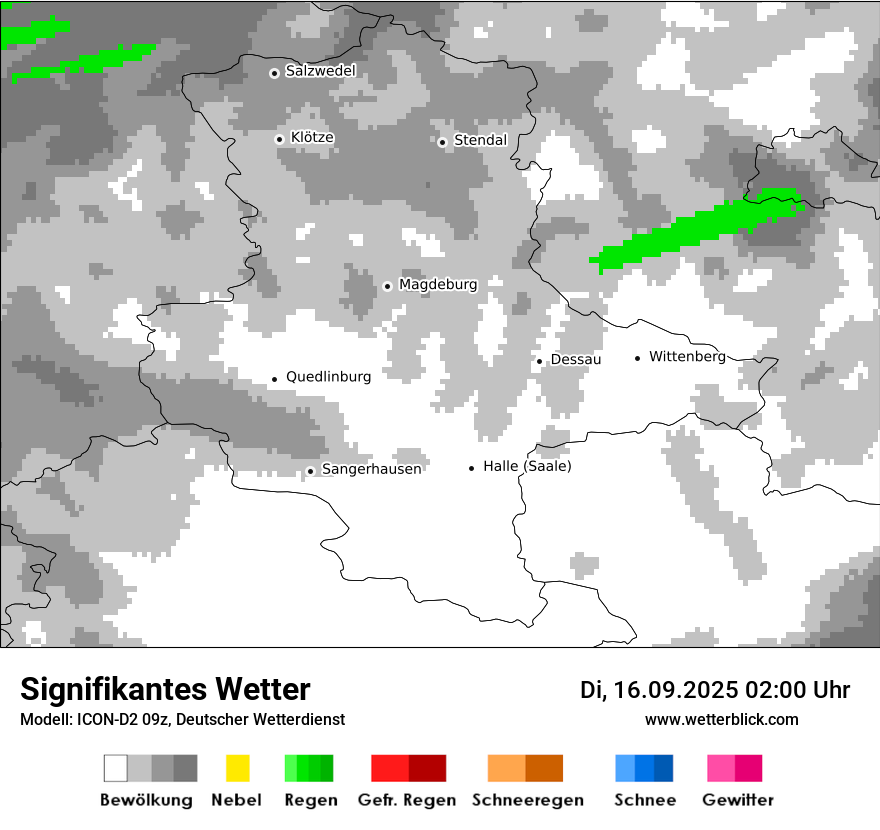Modellkarten Signifikantes Wetter