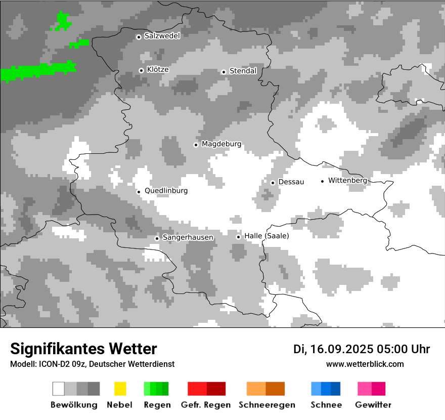 Modellkarten Signifikantes Wetter