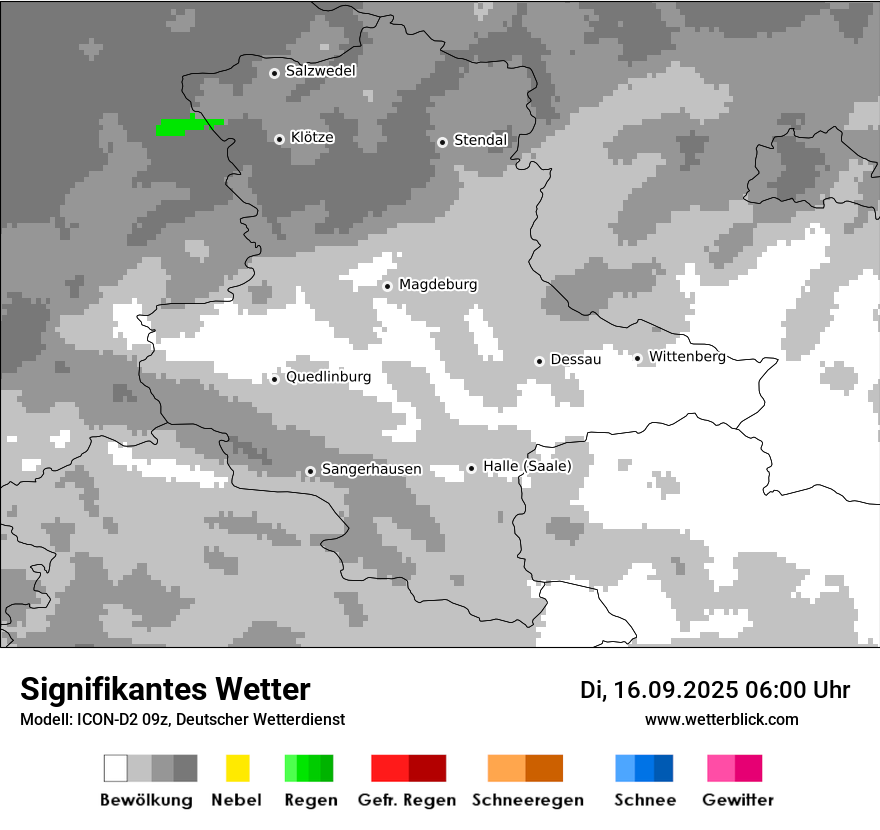 Modellkarten Signifikantes Wetter