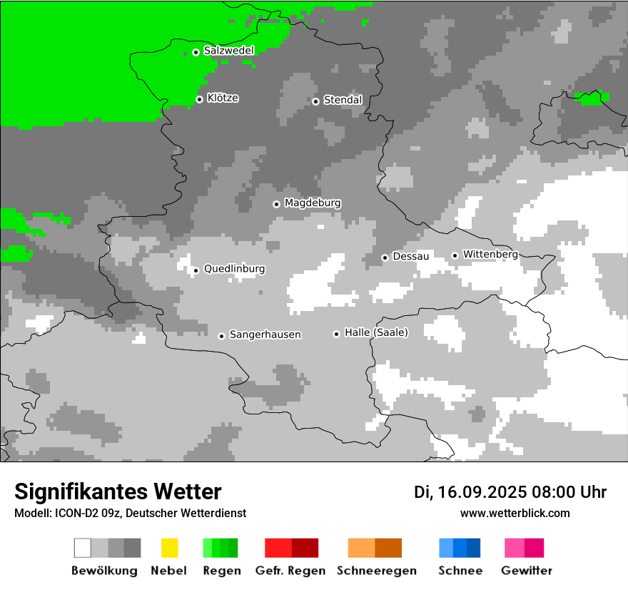 Modellkarten Signifikantes Wetter