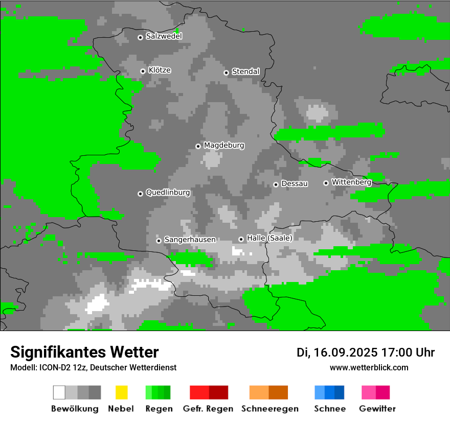 Modellkarten Signifikantes Wetter
