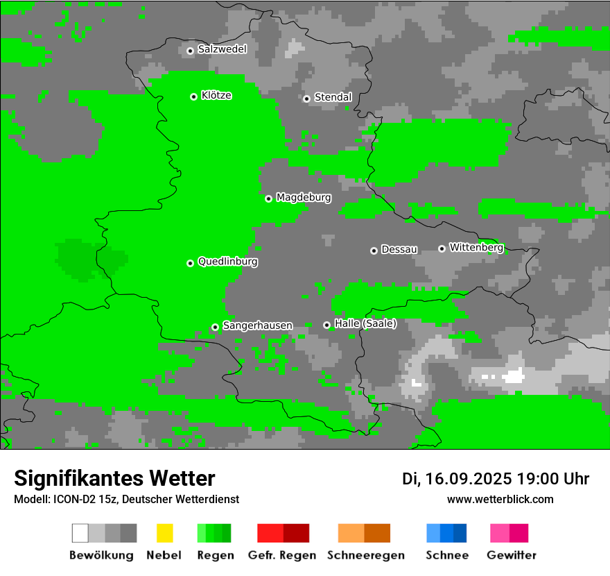 Modellkarten Signifikantes Wetter