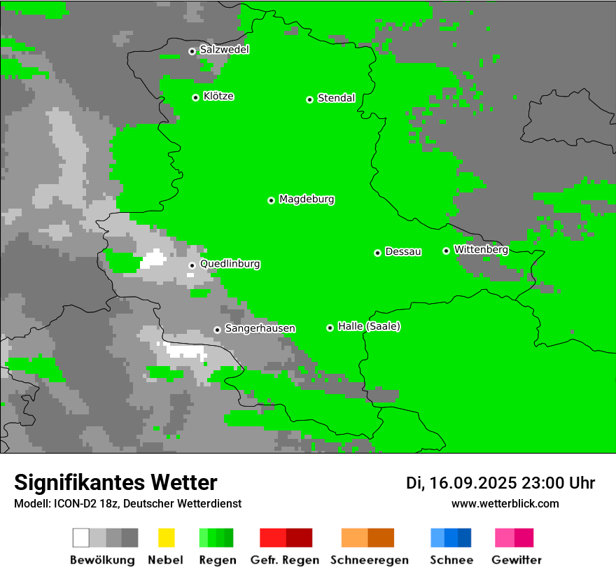 Modellkarten Signifikantes Wetter