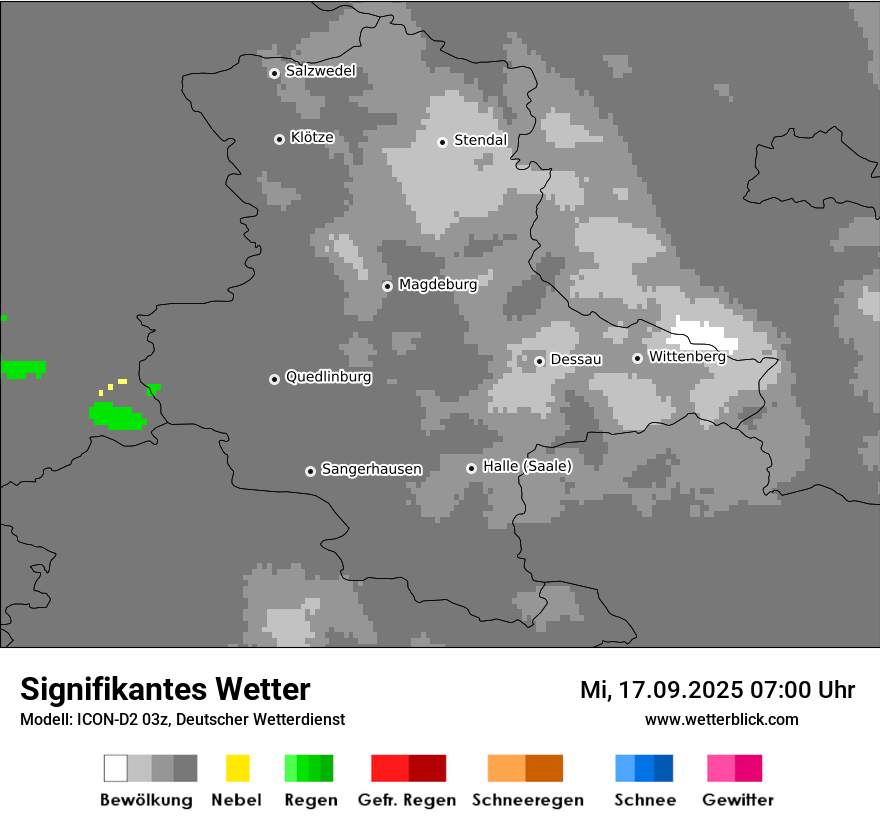 Modellkarten Signifikantes Wetter