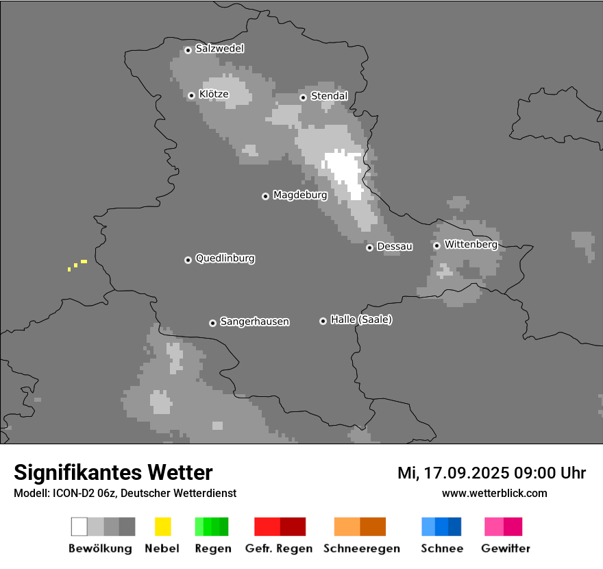 Modellkarten Signifikantes Wetter