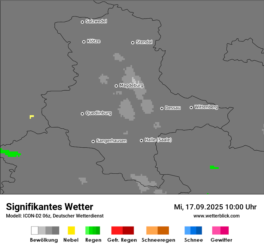 Modellkarten Signifikantes Wetter