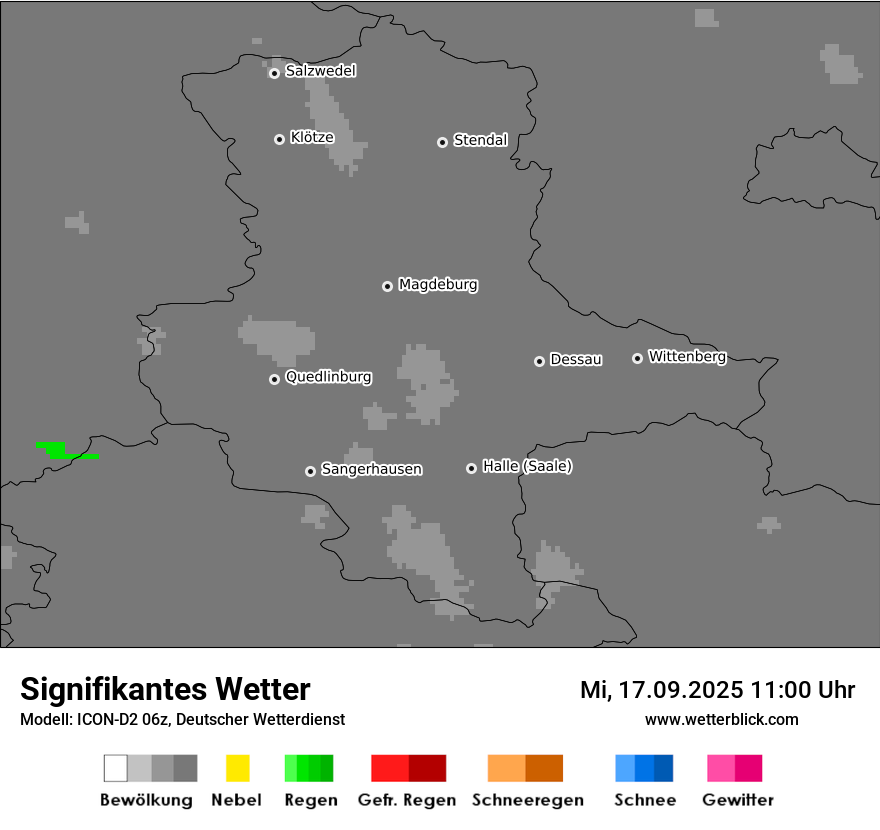Modellkarten Signifikantes Wetter