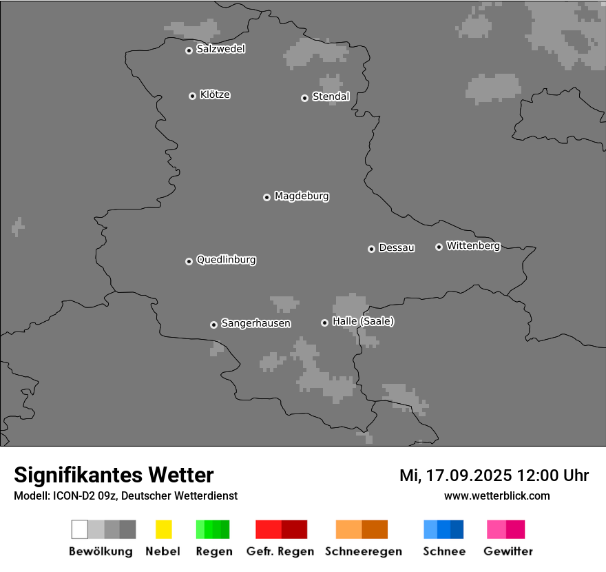Modellkarten Signifikantes Wetter