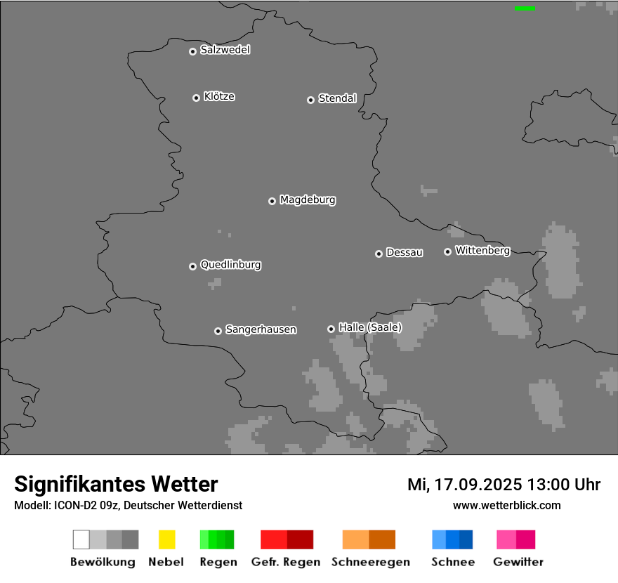 Modellkarten Signifikantes Wetter