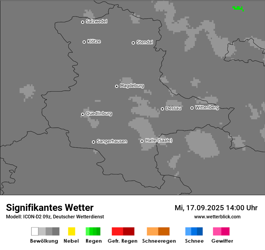 Modellkarten Signifikantes Wetter